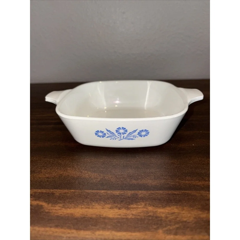 Vintage 60's Set Of 3 Corning Ware Blue Cornflower 2xP-41 & P-1 3/4-B/No Lids